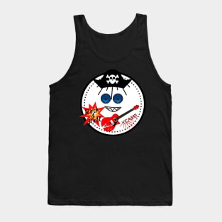 Drawing of a Rock star Pirate &amp;amp; roll Tank Top